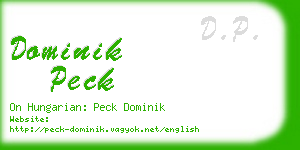 dominik peck business card